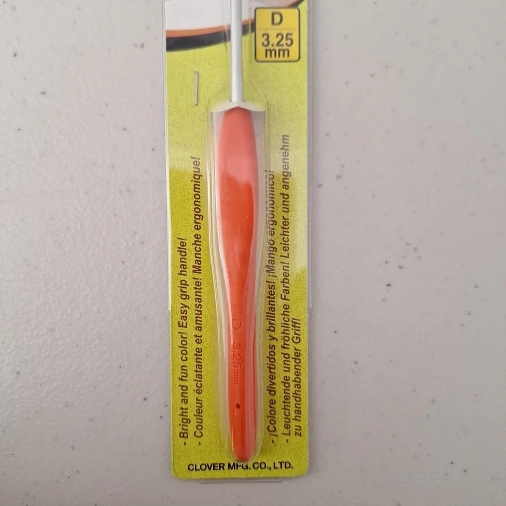 Clover 1042/D Amour Crochet Hook Size D3/3.25mm Orange MADE IN JAPAN New